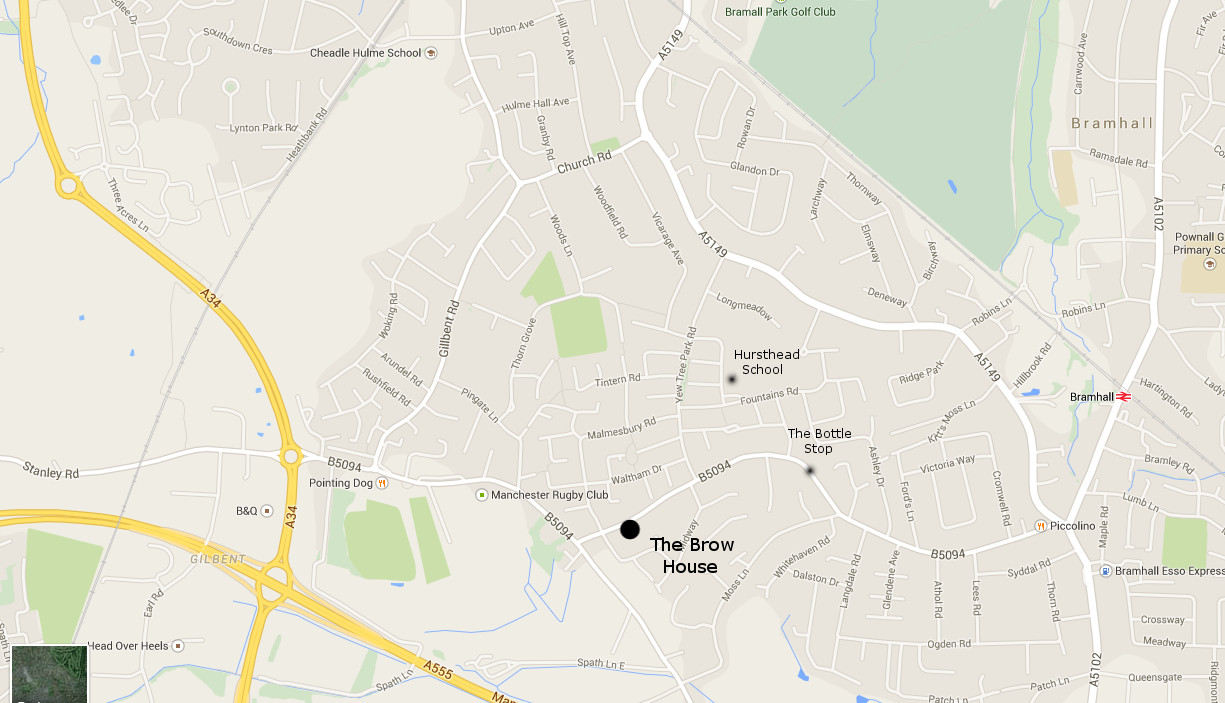 Bramhall Cheadle Hulme Stockport SK8 map